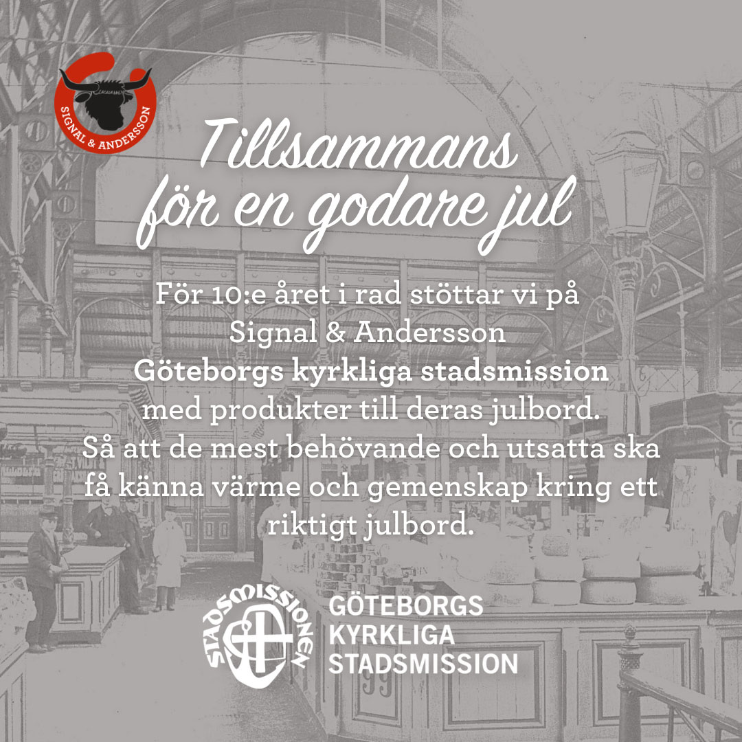 Tillsammans för en godare jul - Signal & Andersson stöttar Göteborgs kyrkliga stadsmission